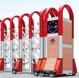 電動伸縮門的內(nèi)置式收緊旋轉(zhuǎn)結(jié)構(gòu)